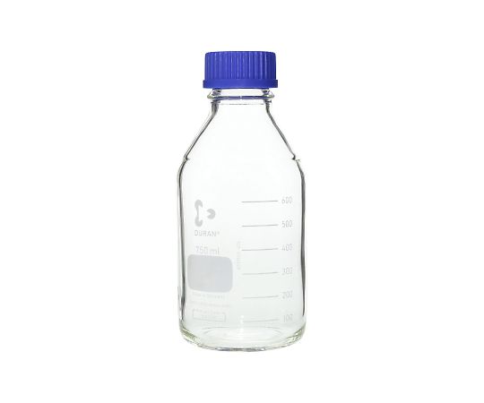 SCHOTT DURAN 017200-750 A Screw-Top Bottle Round White (DURAN(R)) with Blue Cap 750mL